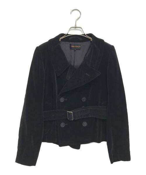COMME des GARCONS（コムデギャルソン）COMME des GARCONS (コムデギャルソン) 00's ベルベットジャケット ブラック サイズ:Ｍの古着・服飾アイテム