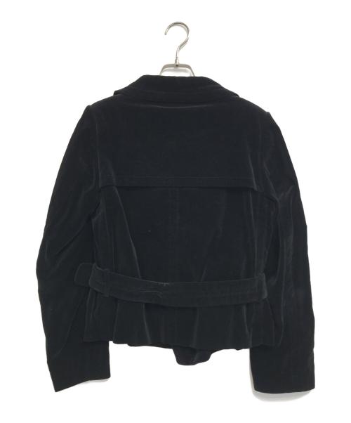 COMME des GARCONS（コムデギャルソン）COMME des GARCONS (コムデギャルソン) 00's ベルベットジャケット ブラック サイズ:Ｍの古着・服飾アイテム