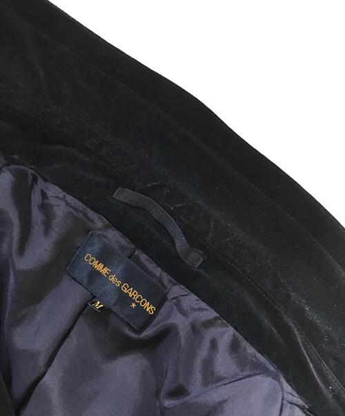 COMME des GARCONS（コムデギャルソン）COMME des GARCONS (コムデギャルソン) 00's ベルベットジャケット ブラック サイズ:Ｍの古着・服飾アイテム