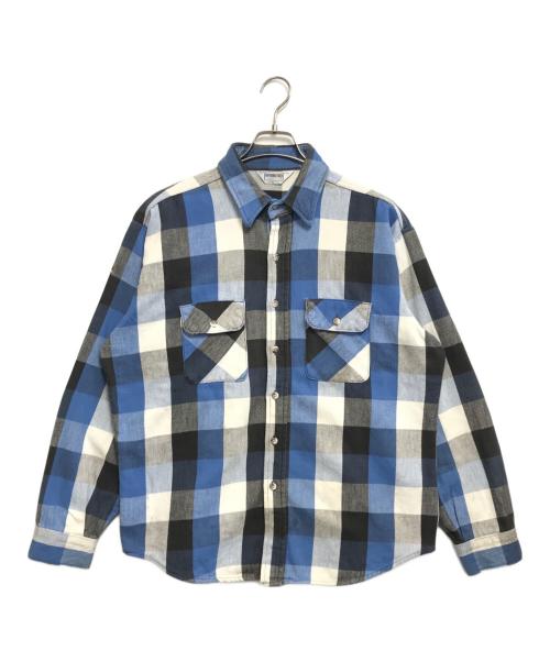 FIVE BROTHER（ファイブブラザー）FIVE BROTHER (ファイブブラザー) ネルシャツ ブルー サイズ:XLの古着・服飾アイテム