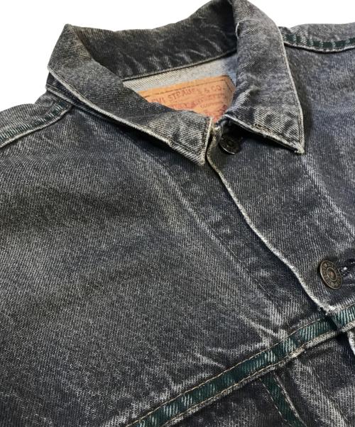 LEVI'S（リーバイス）LEVI'S (リーバイス) 先染めブラックデニムジャケット ブラック サイズ:42の古着・服飾アイテム