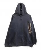 SIMSシムス）の古着「両面プリントパーカー」｜ネイビー