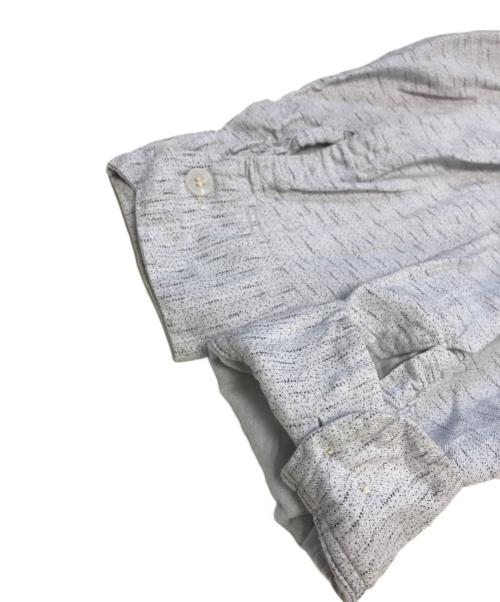 Gentry（ジェントリ）Gentry (ジェントリ) レーヨン混オープンカラーシャツ ライトグレー サイズ:16の古着・服飾アイテム