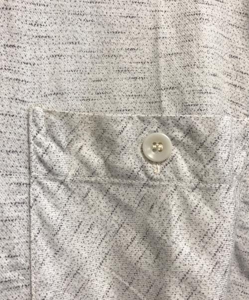 Gentry（ジェントリ）Gentry (ジェントリ) レーヨン混オープンカラーシャツ ライトグレー サイズ:16の古着・服飾アイテム