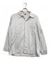 Gentry（ジェントリ）の古着「レーヨン混オープンカラーシャツ」｜ライトグレー
