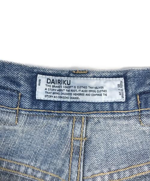 DAIRIKU（ダイリク）DAIRIKU (ダイリク) STRAIGHT LEG インディゴ サイズ:25の古着・服飾アイテム
