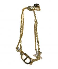 Dior（ディオール）の古着「Petit CD ダブルブレスレット」｜ゴールド