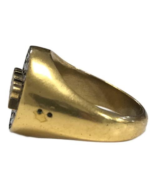 Christian Dior（クリスチャン ディオール）Christian Dior (クリスチャン ディオール) J'ADIOR engraved signet ring ゴールド サイズ:Lの古着・服飾アイテム