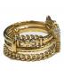 Christian Dior (クリスチャン ディオール) Giraffe Diorable Stacked Ring Metal with Crystals ゴールド サイズ:L：25000円