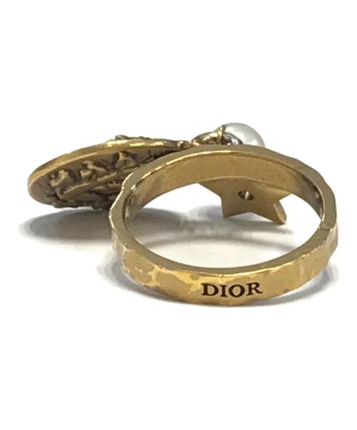 Christian Dior（クリスチャン ディオール）Christian Dior (クリスチャン ディオール) Montaigne Prestige ring ゴールド サイズ:Lの古着・服飾アイテム