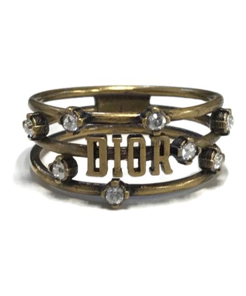 Christian Dior（クリスチャン ディオール）Christian Dior (クリスチャン ディオール) Dior revolution Ring ゴールド サイズ:Lの古着・服飾アイテム