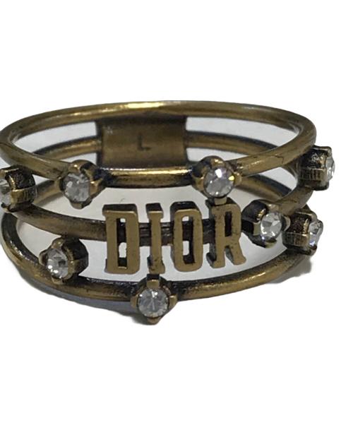 Christian Dior（クリスチャン ディオール）Christian Dior (クリスチャン ディオール) Dior revolution Ring ゴールド サイズ:Lの古着・服飾アイテム