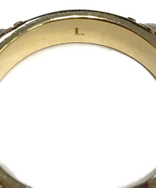 Christian Dior（クリスチャン ディオール）Christian Dior (クリスチャン ディオール) CD PETIT Crystal & Metal Ring ゴールド サイズ:Lの古着・服飾アイテム