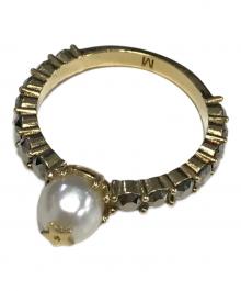 Christian Dior（クリスチャン ディオール）の古着「Pearl & Star Ring」｜ゴールド