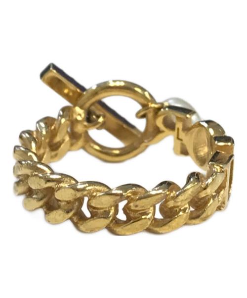 Christian Dior（クリスチャン ディオール）Christian Dior (クリスチャン ディオール) Gryphon & Pearl・Star Ring ゴールド サイズ:Lの古着・服飾アイテム