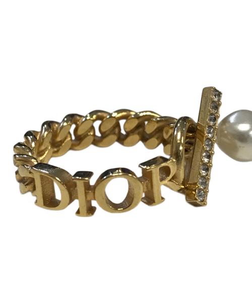 Christian Dior（クリスチャン ディオール）Christian Dior (クリスチャン ディオール) Gryphon & Pearl・Star Ring ゴールド サイズ:Lの古着・服飾アイテム