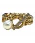 Christian Dior（クリスチャン ディオール）の古着「Gryphon & Pearl・Star Ring」｜ゴールド