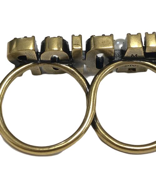 Christian Dior（クリスチャン ディオール）Christian Dior (クリスチャン ディオール) J’DIOR 2 Consecutive Ring ゴールド サイズ:Mの古着・服飾アイテム