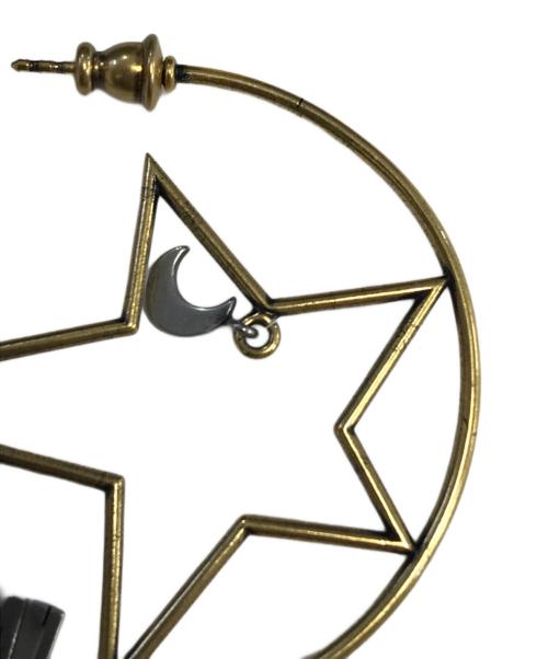 Christian Dior（クリスチャン ディオール）Christian Dior (クリスチャン ディオール) Stars＆Moon Hoop Earrings ゴールド サイズ:表記なしの古着・服飾アイテム