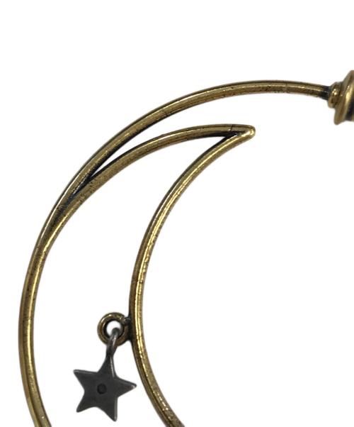 Christian Dior（クリスチャン ディオール）Christian Dior (クリスチャン ディオール) Stars＆Moon Hoop Earrings ゴールド サイズ:表記なしの古着・服飾アイテム