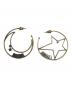 Christian Dior (クリスチャン ディオール) Stars＆Moon Hoop Earrings ゴールド サイズ:表記なし：27000円