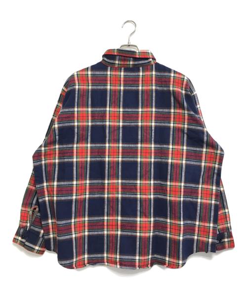 BIG MIKE（ビックマイク）BIG MIKE (ビックマイク) チェックネルシャツ ネイビー サイズ:4XLの古着・服飾アイテム