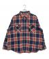 BIG MIKE（ビックマイク）の古着「チェックネルシャツ」｜ネイビー