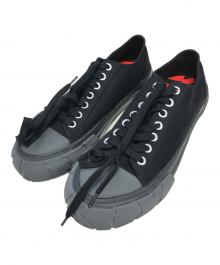 Article no.×YUKI HASHIMOTO（アーティクルナンバー×ユウキハシモト）の古着「Crack sole canvas sneakers」｜ブラック