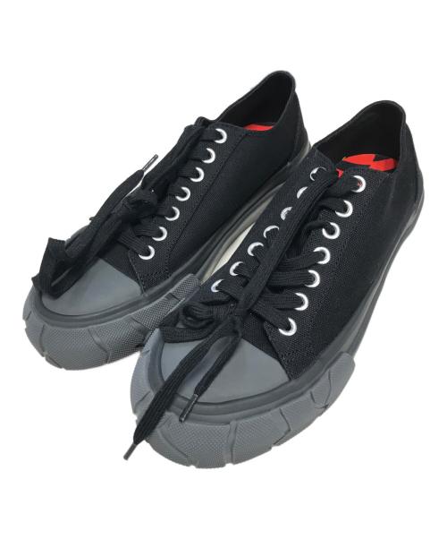 Article no.（アーティクルナンバー）Article no. (アーティクルナンバー) YUKI HASHIMOTO (ユウキハシモト) Crack sole canvas sneakers ブラック サイズ:25.5cmの古着・服飾アイテム