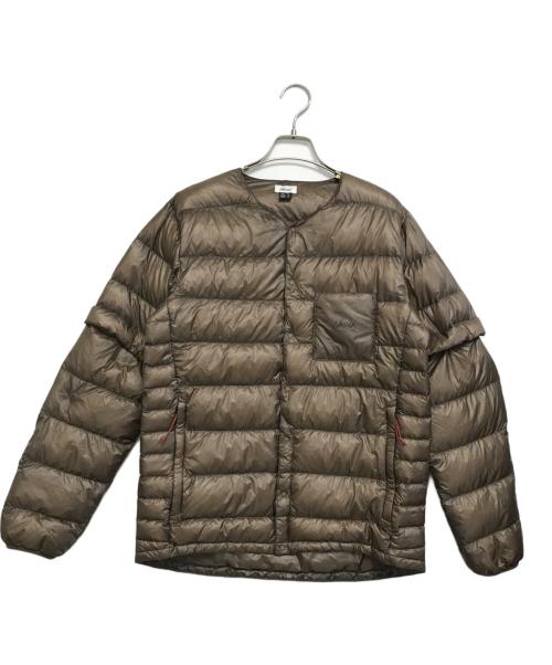 NANGA（ナンガ）NANGA (ナンガ) INNER DOWN CARDIGAN DS ベージュ サイズ:JPN Ｍ　USA Sの古着・服飾アイテム