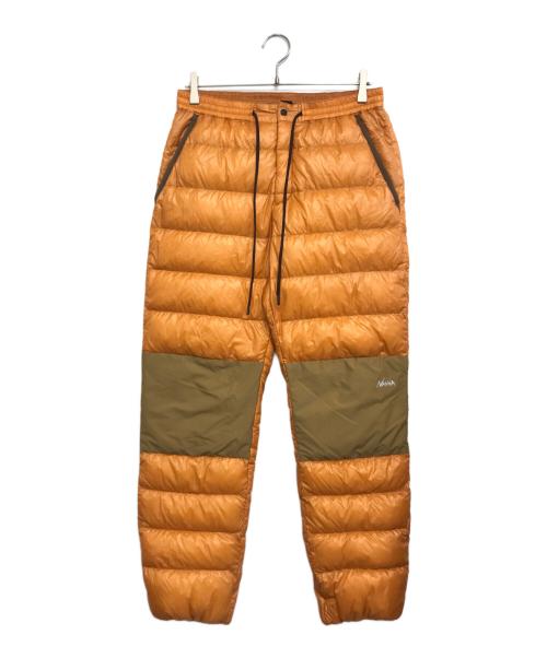 NANGA（ナンガ）NANGA (ナンガ) MOUNTAIN LODGE DOWN PANTS オレンジ サイズ:Mの古着・服飾アイテム