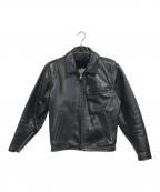 shottショット）の古着「シングルライダースジャケット」｜ブラック