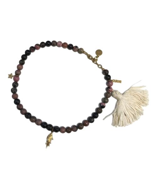 Christian Dior（クリスチャン ディオール）Christian Dior (クリスチャン ディオール) ビーズブレスレット ピンク×ホワイト サイズ:表記なしの古着・服飾アイテム