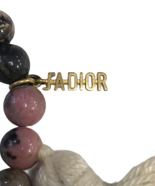 Christian Dior（クリスチャン ディオール）Christian Dior (クリスチャン ディオール) ビーズブレスレット ピンク×ホワイト サイズ:表記なしの古着・服飾アイテム