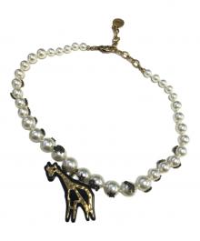 Christian Dior（クリスチャン ディオール）の古着「パールチョーカー」｜ホワイト