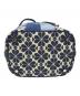 中古・古着 Kate Spade (ケイトスペード) スペードフラワージャカードストライプミディアムバケットバッグ ネイビー サイズ:表記なし：15000円