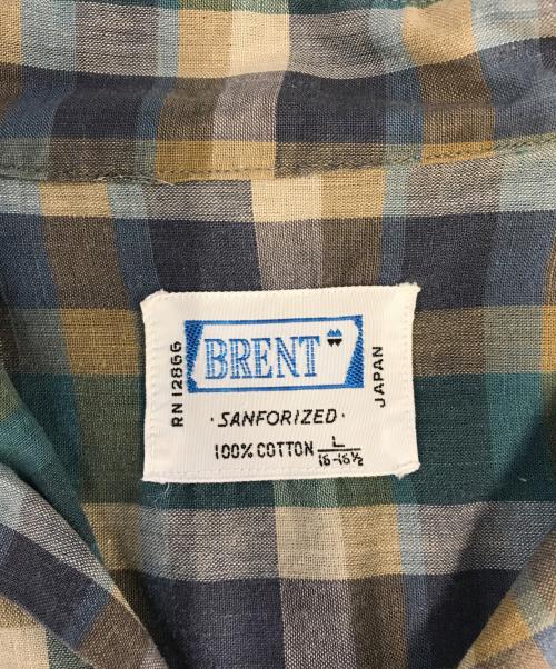BRENT（ブレント）BRENT (ブレント) オープンカラーシャツ ブルー サイズ:Lの古着・服飾アイテム