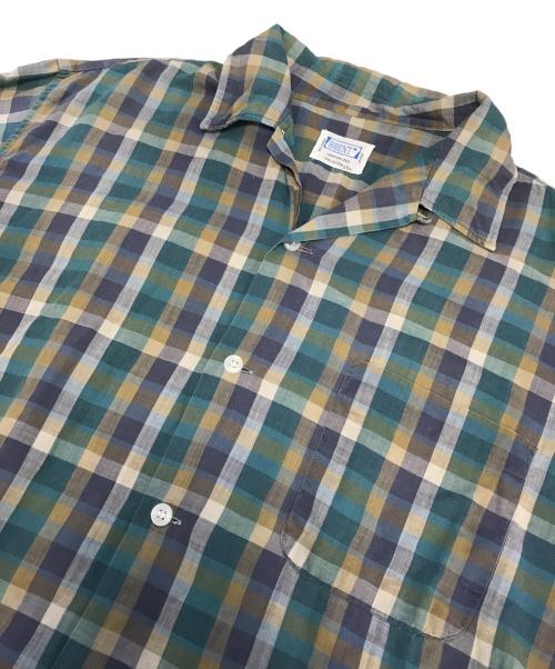 BRENT（ブレント）BRENT (ブレント) オープンカラーシャツ ブルー サイズ:Lの古着・服飾アイテム