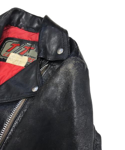 TT LEATHERS（ティティレザー）TT LEATHERS (ティティレザー) ライダースジャケット ブラック サイズ:Lの古着・服飾アイテム