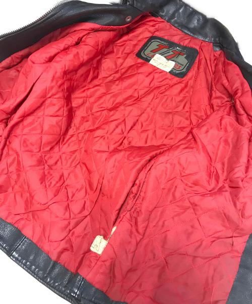 TT LEATHERS（ティティレザー）TT LEATHERS (ティティレザー) ライダースジャケット ブラック サイズ:Lの古着・服飾アイテム