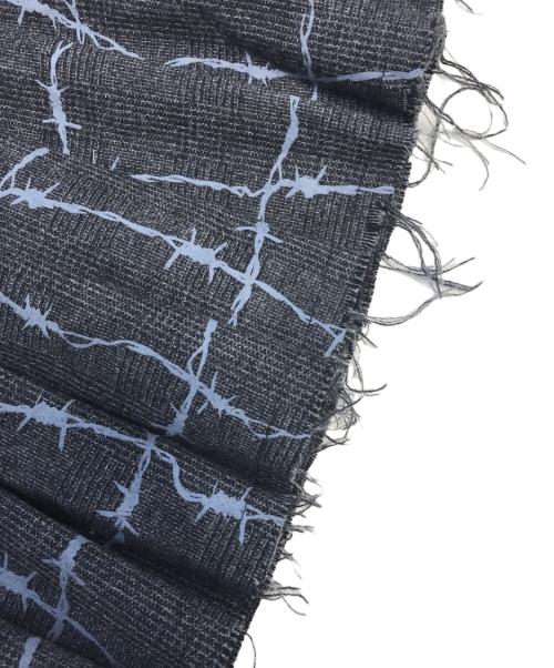 el conductorh（コンダクター）el conductorh (コンダクター) 有刺鉄線柄ミニスカート ブラックの古着・服飾アイテム