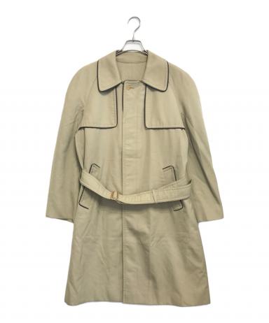 中古・古着通販】LANVIN (ランバン) パイピングレザーステンカラー