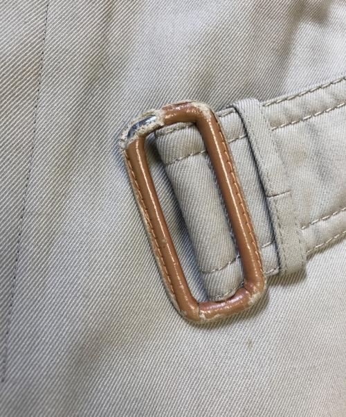 LANVIN（ランバン）LANVIN (ランバン) パイピングレザーステンカラーコート ベージュ サイズ:R50の古着・服飾アイテム