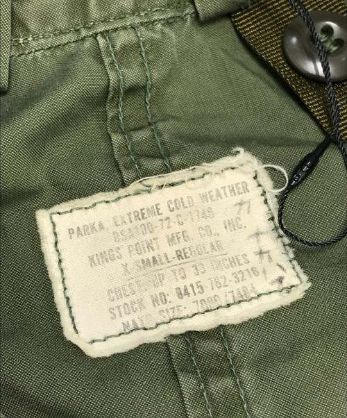 VINTAGE MILITARY（ヴィンテージ ミリタリー）VINTAGE MILITARY (ヴィンテージ ミリタリー) US ARMY M-65 フィッシュテールパーカー カーキ サイズ:SIZE XS-Rの古着・服飾アイテム