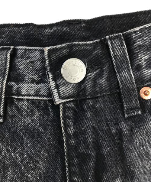 MARTINE ROSE（マーティン・ローズ）MARTINE ROSE (マーティン・ローズ) プリーツ加工デニムパンツ ブラック サイズ:XSの古着・服飾アイテム