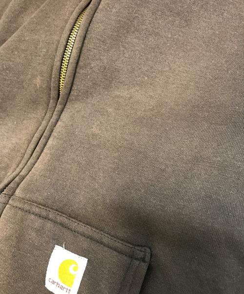 CarHartt（カーハート）CarHartt (カーハート) 裏地メッシュジップパーカー ブラウン サイズ:表記なしの古着・服飾アイテム