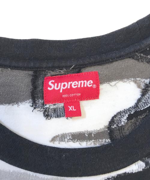 SUPREME（シュプリーム）SUPREME (シュプリーム) Intarsia Camo SS Tee グレー サイズ:XLの古着・服飾アイテム