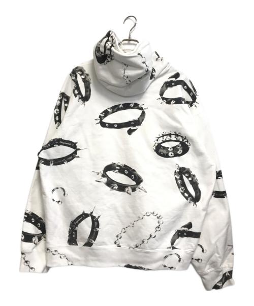 SUPREME（シュプリーム）SUPREME (シュプリーム) Studded Collars Hooded Sweatshirt ホワイト サイズ:XLの古着・服飾アイテム
