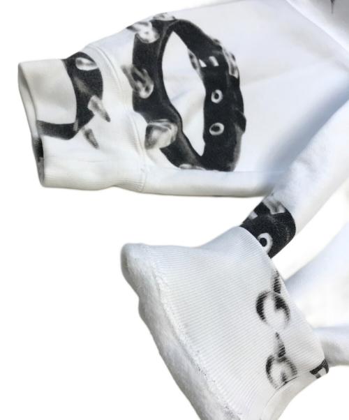 SUPREME（シュプリーム）SUPREME (シュプリーム) Studded Collars Hooded Sweatshirt ホワイト サイズ:XLの古着・服飾アイテム