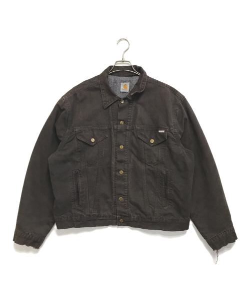 CarHartt（カーハート）CarHartt (カーハート) 裏ブランケットダック地トラッカージャケット ブラック サイズ:表記なしの古着・服飾アイテム